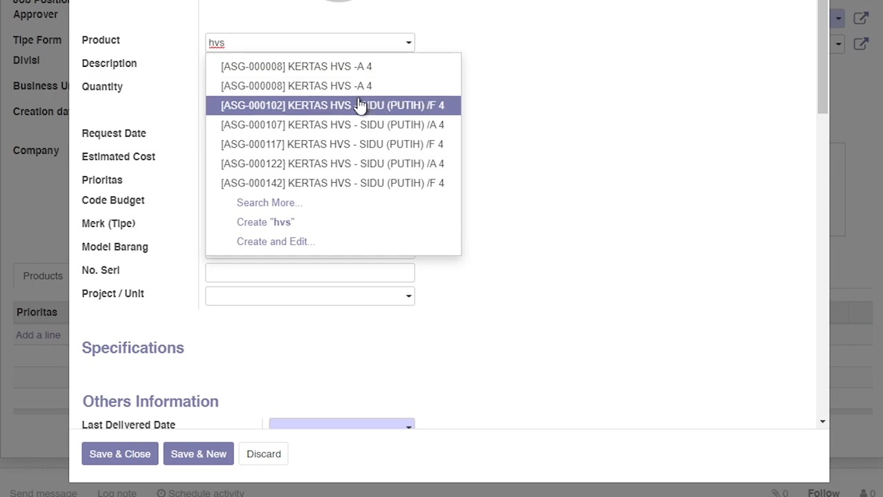 Odoo - Sample 3 for three columns