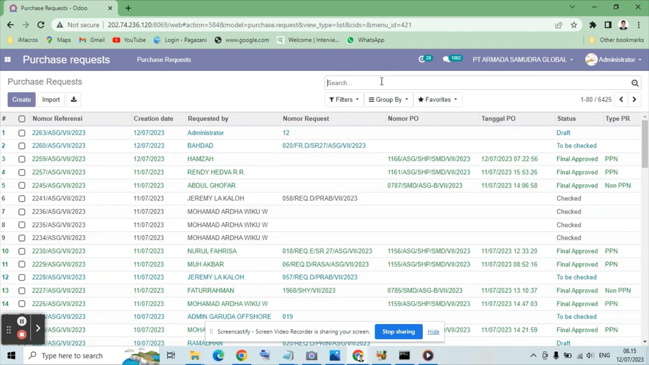 Odoo - Sample 3 for three columns