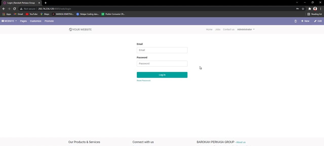 Odoo - Sample 3 for three columns